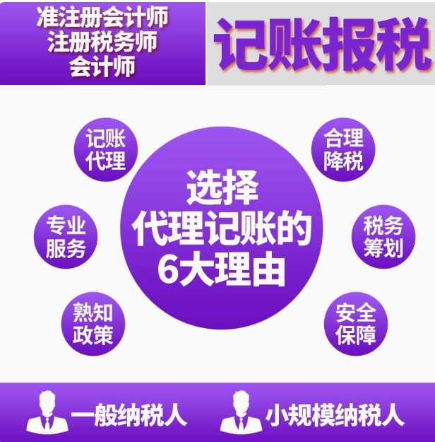 代理记账报税会计做账内账外帐外包财务外包账务检查建帐理帐算帐